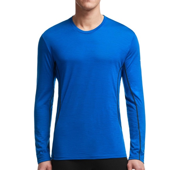 Icebreaker Other - Icebreaker Merino 200 Oasis Long Sleeve Crewe Thermal Top 100% Merino Blue Men’s